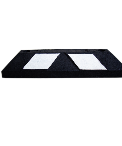 Tope De Estacionamiento Home Top It Negro Con Reflejante Blanco