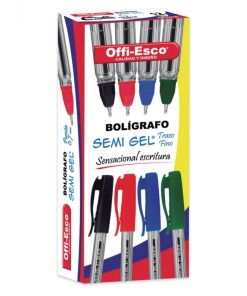 ESFERO OE-071F SEMI GEL 0.7 NEGRO CAJA X 12