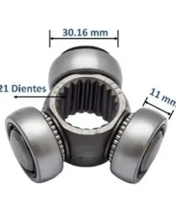 Alternative view of Tripoide Triceta 21 Dientes Courier 01-12 Fiesta 98-10 Focus 00-04 Ikon 01-05 KA 01-08 Mondeo 01-07 Platina 02-10 Clio 02-10 Mini Cooper 02-06 206 00-08 21815A