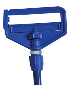 Sujetador Americano para mopas con mango color azul (1.40 m)