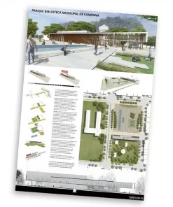 Lámina presentación Proyecto Arquitectura – Foam Board – 100 x 70 cm